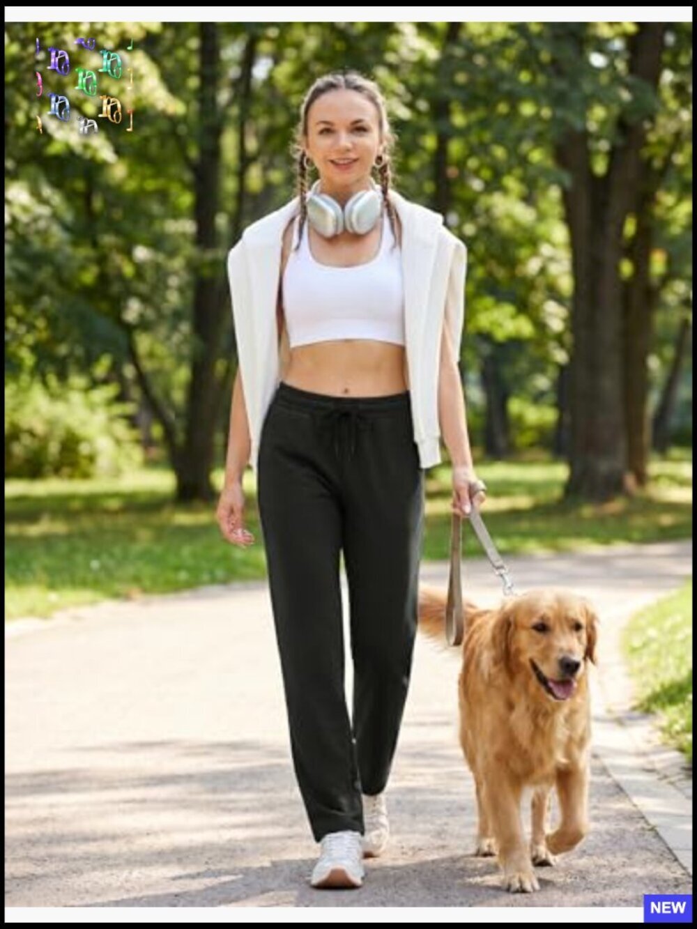 Women Yoga Sweatpants Wide Leg Cotton Drawstring Lounge Pants Leisure - Picture 3 of 7
